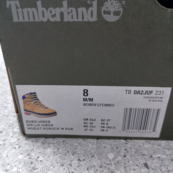 Timberland Euro Hiker Wheat Nubuck Waterproof Boots Shoes - Picture 8 of 9